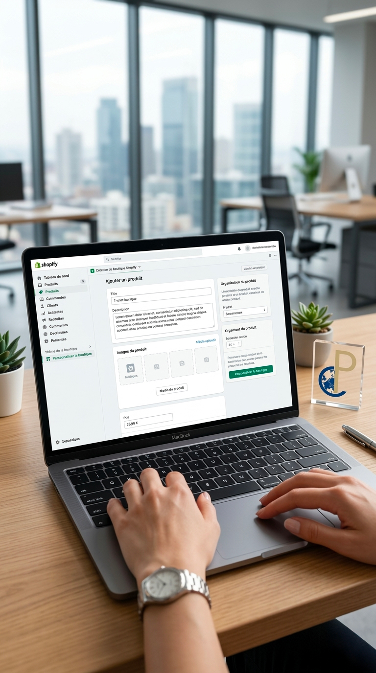 création boutique shopify ecommerce site marchand