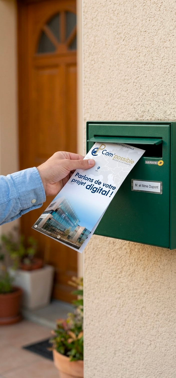 design flyer marketing entreprise communication visuelle