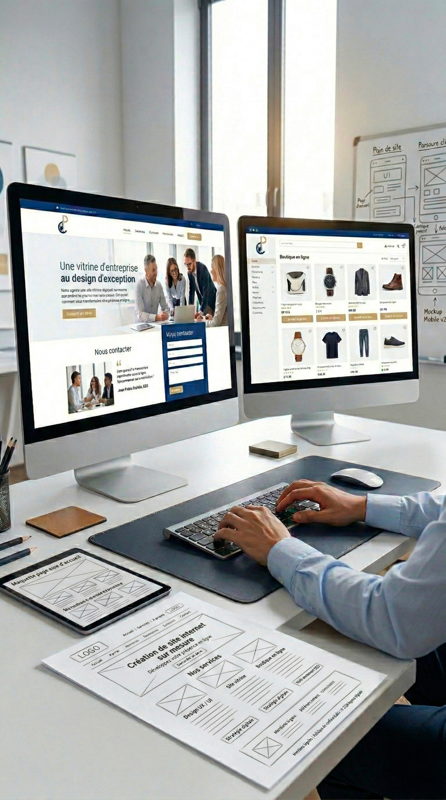 création site web moderne et refonte site internet entreprise