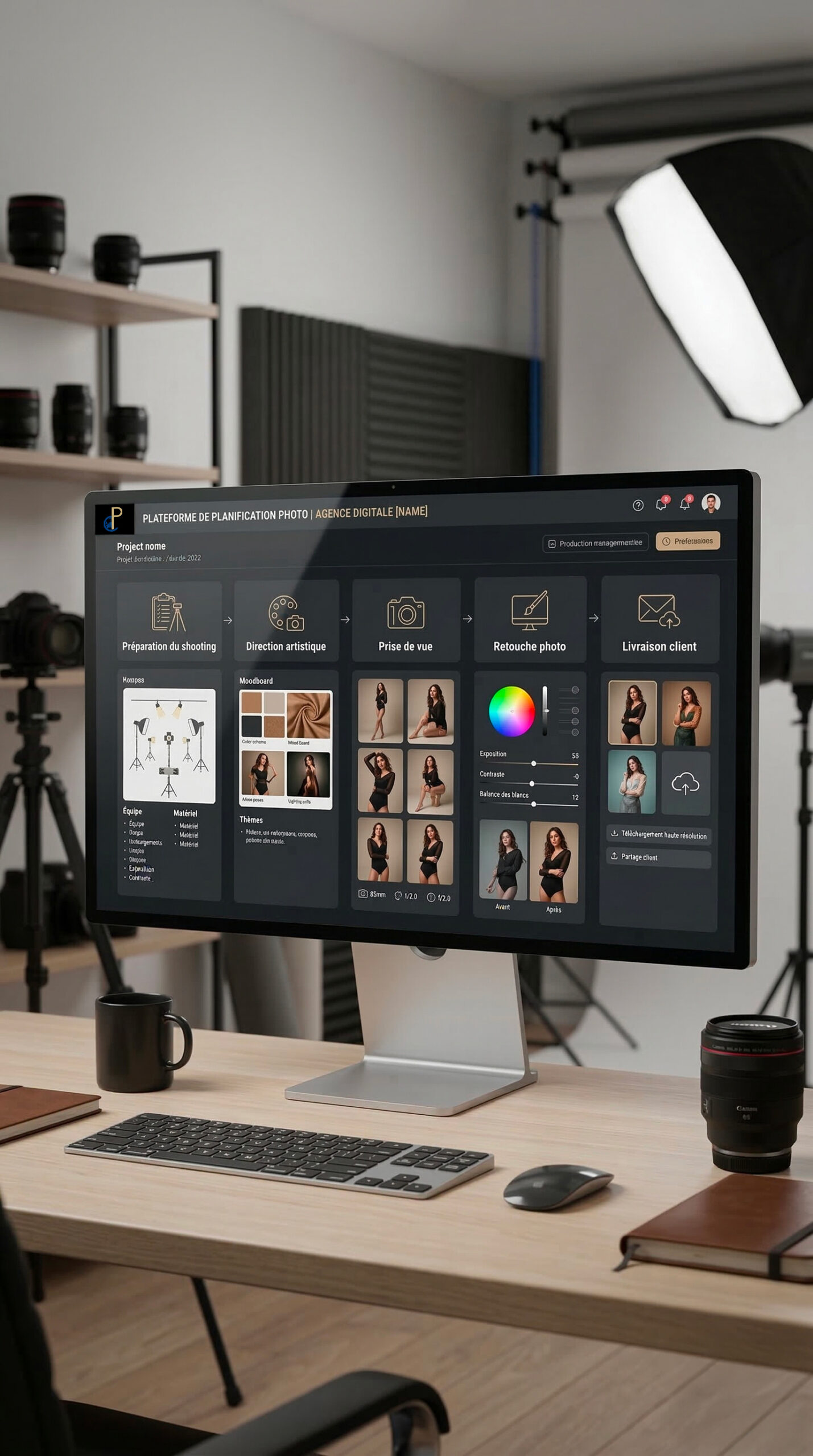 shooting photo entreprise produit portrait professionnel